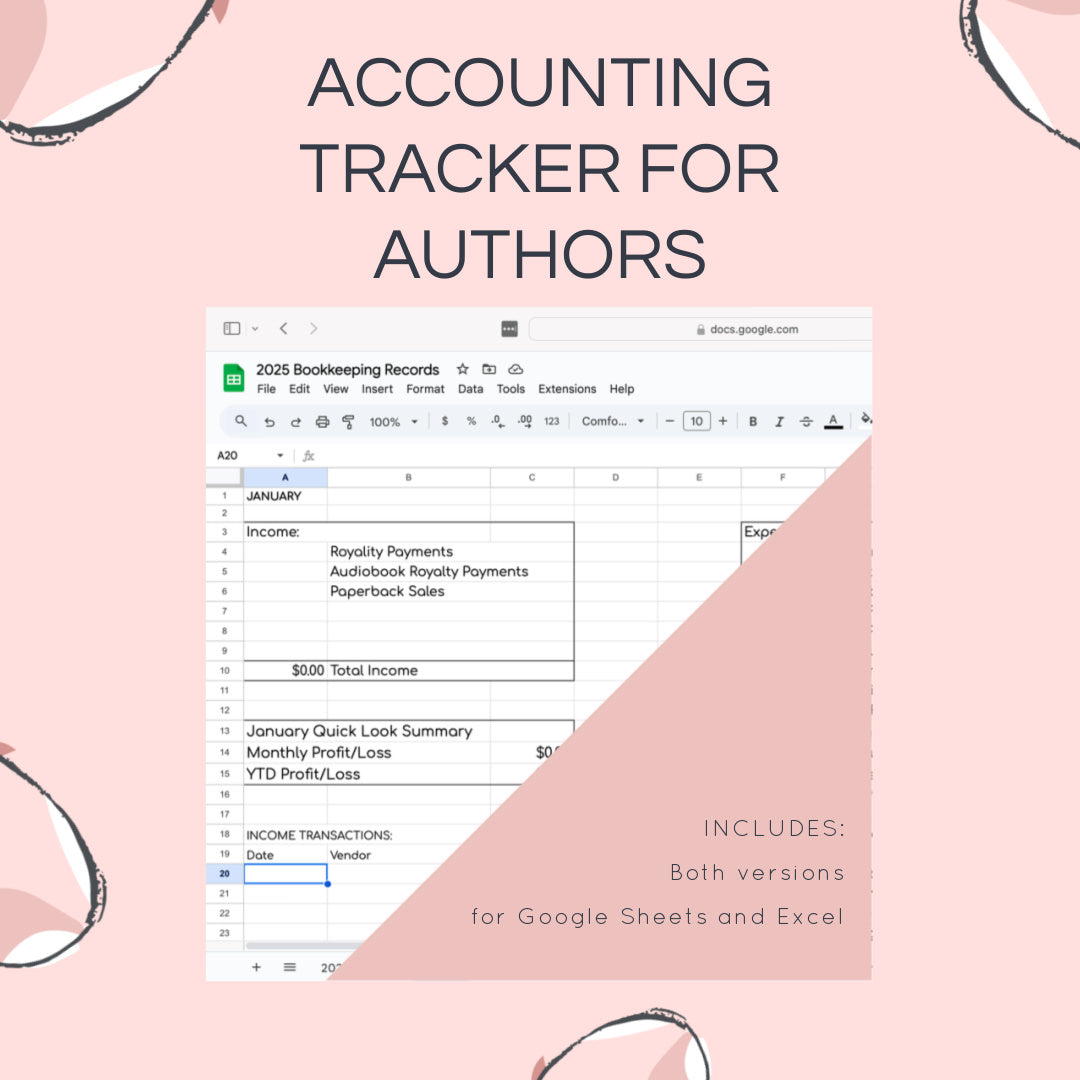 ACCOUNTING TRACKER FOR AUTHORS