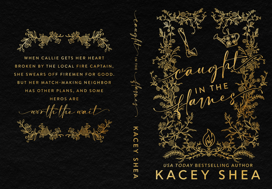 Caught in the Flames Special Edition Paperback with gold foil cover